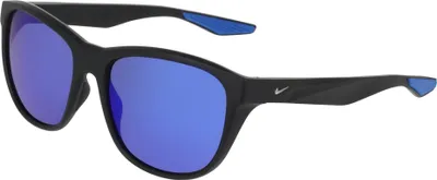 Produktbild von Nike NIKE EXPLORE FLOW IO0101X Matte black / blue mirror 55/17/140 Uni Sonnenbrillen