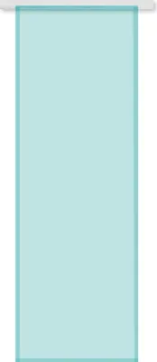 Obrázek produktu pro Průhledný panelový závěs (s příslušenstvím) Rozměry: 60x245cm, Barva: tyrkysová