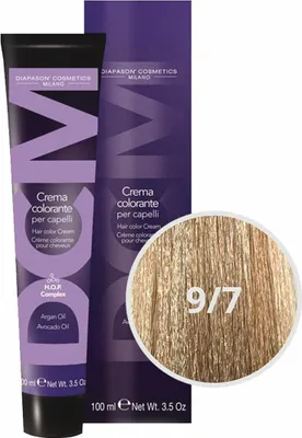 Produktbild von Diapason Haarfarbe Diapason Color Hair Color Cream 9/7 Very Light Beige Blond