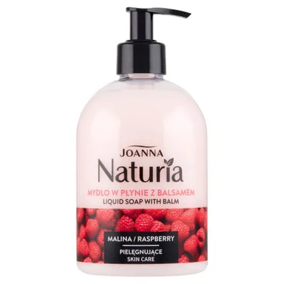 Image de Savon liquide Joanna Naturia au baume de framboise, 500 ml