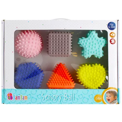 Obrázok produktu pre Sada senzorických figúrok, mäkké bloky 6m+, 6 kusov BamBam