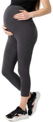 Image de Leggings de grossesse 3/4 pour femmes Be Mammy en Coton BE20-284 (Graphite, XXL)