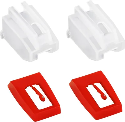 Productafbeelding van Platenspeler Naald - Draaitafel Stylus Vervanging - Muziek Luisteren - Robijnrode Keramische Styli - 1.8 x 1 cm - Rood