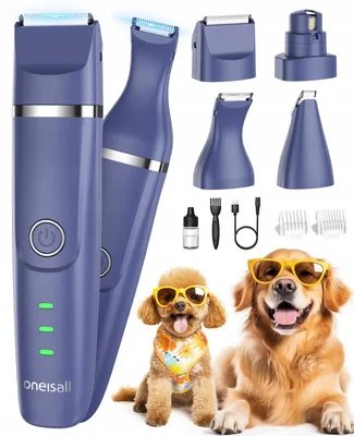 Produktbild von Oneisall 4in1 Tierhaarschneider Set Blau