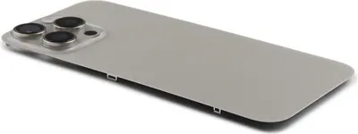 Produktbild von Original Pulled Akkudeckel Backcover Inkl. Kameralinse & Wireless Charging Titanium Natur Für Apple iPhone 16 Pro Max A3296, A3084, A3295, A3297 & Werkzeug