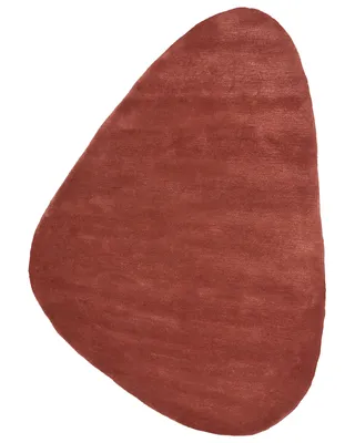 Zdjęcie produktu dla BELIANI Dywan czerwony wiskoza z wełną 160 x 230 cm styl nowoczesny glamour