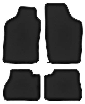 Obrázok produktu pre Velúrové autokoberce pre: Nissan Micra K10 1983-1991 (hatchback) – sada 4 ks, čierne, na mieru – Wielganizator DURBAN