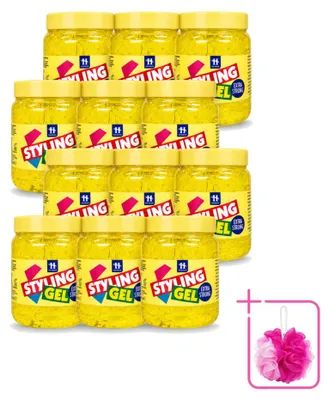 Produktbild von 12 x Hegron Styling Haargel Extra Strong - 500 ml - Sparpackung - 12 Stücke