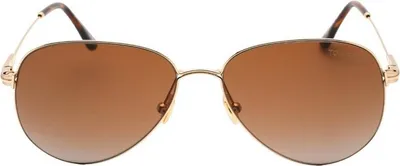 Immagine prodotto di Tom Ford - Occhiali da sole "Porscha" da uomo SY1174 (Taglia unica) (Marrone scuro/oro)