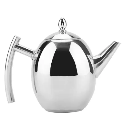 Produktbild von Teekanne aus Edelstahl für Tee, Kaffee, Wasser, Wasserkocher, Behälter mit herausnehmbarem Netzfilter (1500 ml)