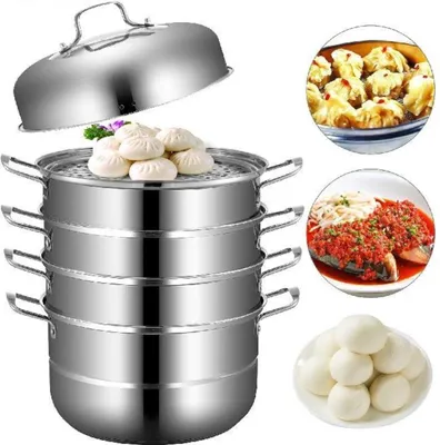 Produktbild von Dampfer – 5-lagiger Multisteamer für Gemüse, Couscous & mehr – Stoomkoker / Dampfgarer