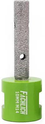 Productafbeelding van Diamantfrees 10mm met M14 schroefdraad, geschikt voor het vergroten van gaten in tegels, porselein, marmer, keramiek en graniet