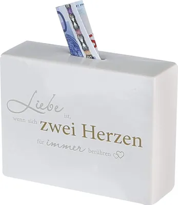Produktbild von Casablanca Spardose Herz  an Herz Keramik 56232