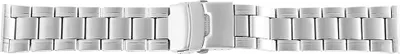 Produktbild von Gliederband Edelstahl Armband in silber gebürstet