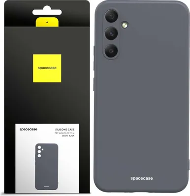 Immagine prodotto di Custodia in silicone SPACECASE Custodia in silicone per Galaxy A34 5G Nero