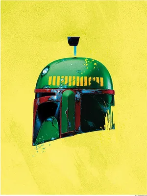 Produktbild von Disney Poster Star Wars Boba Fett Gelb und Grün - 610201 - 40 x 50 cm