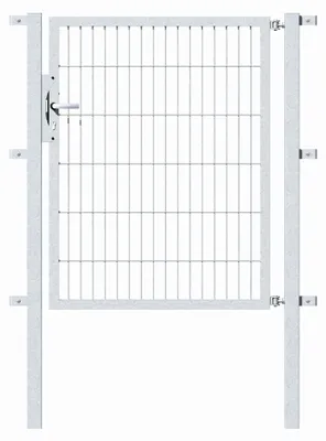 Produktbild von Alberts Einzeltor Flexo mit Zubehör, zum Einbetonieren, feuerverzinkt, Breite 100 cm, Höhe 120 cm