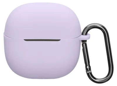 Produktbild von kwmobile Schutzhülle für Xiaomi Redmi Buds 6 Lite Hülle - TPU Silikon Case für Kopfhörer Ladecase - stoßfestes Cover mit Karabiner - Lavendel
