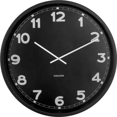 Produktbild von Karlsson - Wanduhr New Classic XL - Schwarz - Ø80cm