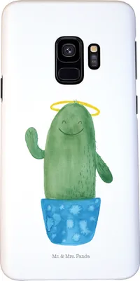 Produktbild von Mr. & Mrs. Panda Samsung Galaxy S9 Handyhülle Kaktus Heilig - Weiß - Geschenk, Familie, Lustig, Schwester, Handy Case, Eltern, Bruder, Hülle, Smartphone, Cover, Kakteen