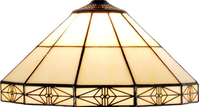 Produktbild von Clayre & Eef Lampenschirm Tiffany Ø 32x16 cm Beige Glas