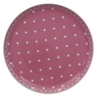 Produktbild von Tom, Dessertteller 19 cm, rosa Punkte, tschechisches Porzellan, Thun