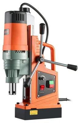 Zdjęcie produktu dla Wiertarka magnetyczna, silnik 1550W, średnica wiertła: 50 mm, siła magnetyczna: 13000 N, regulowana prędkość: 0-550 obr./min, przenośna elektryczna wiertarka magnetyczna do obróbki powierzchni metalu, idealna do prac remontowych