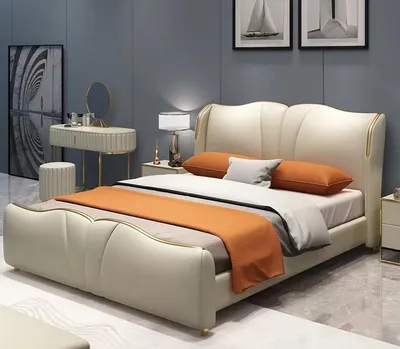 Produktbild von Bett 2x Nachttisch 3 tlg. Schlafzimmer Set Design Möbel Modern Luxus Betten JVmoebel