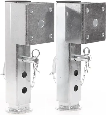 Produktbild von XPOtool 2x podperná noha 350 mm otočná podpera do 1300 kg z ocele pre prívesy vrátane upevňovacieho materiálu