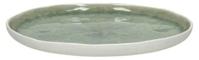 Productafbeelding van Pomax Spiro dessertbord, porselein, jadegroen, Ø 21 cm x H 1,5 cm
