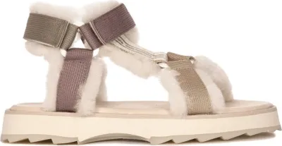 Produktbild von EMU Raven W12699NE Plateau-Sandalen mit Klettverschluss, Schafwolle-Futter, 3 cm Sohlenhöhe