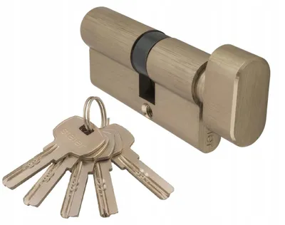 Obrázek produktu pro STEIER G30x30 Nikl vložka zámku s knoflíkem 5 klíčů