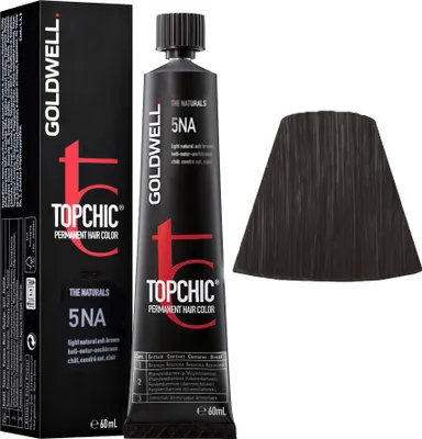 Produktbild von Goldwell Topchic The Naturals, Braun, 5NA, Light Natural Ash Brown, Unisex, 60 ml, Alle Haare