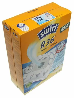 Immagine prodotto di Sacchetti Swirl R 36 MicroPor Plus per aspirapolvere Rowenta e Moulinex | Alta potenza di aspirazione di lunga durata | Filtro antiallergico | 4 pezzi