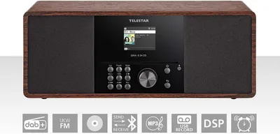 Produktbild von Telestar DIRA S 24 CD DAB+ / FM Stereo-Radio mit CD-Player Holz
