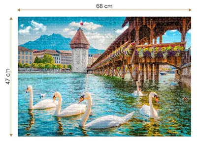 Immagine prodotto di Puzzle Roovi del Ponte della Cappella, Svizzera - Puzzle da 1000 pezzi