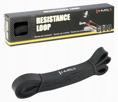 Produktbild von HMS GU05 Widerstandsband Krafttraining 5-22 kg Schwarz