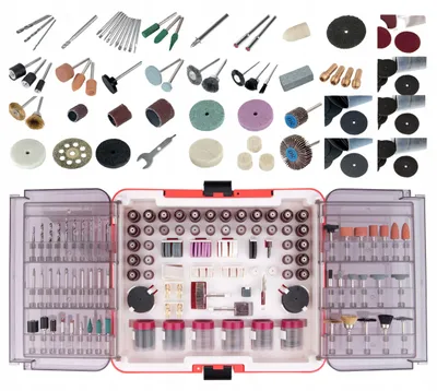 Image de Extol : Coffret d'accessoires premium de 518 pièces pour mini-meuleuse