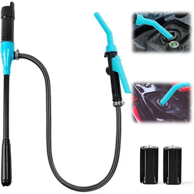 Produktbild von Lquild Transferpumpe, Tragbare Batteriepumpe für Kraftstoff & Öl, 9L/Min, mit Verlängerungsschlauch & Durchflussregelung, Benzin, Diesel, Kerosin