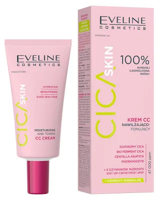 Produktbild von Eveline Cosmetics Cica Skin – langanhaltende, glänzende Foundation