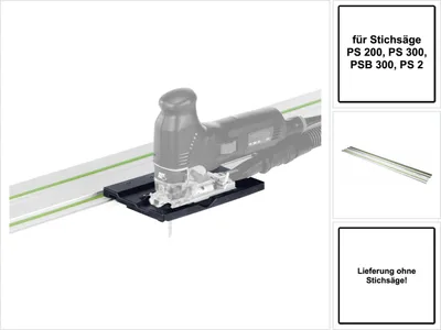 Image de Festool FS-PS/PSB 300 Butée de guidage (490031) + Rail de guidage 1400 mm (491498) pour scie sauteuse PS 200, PS 300, PSB 300, PS 2