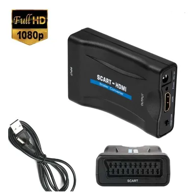 Produktbild von Scart zu auf HDMI Konverter Adapter Converter Wandler 1080P HD TV AV Scaler