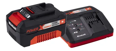 Zdjęcie produktu dla Einhell 4512041, Litowo-jonowa (Li-Ion), 3 Ah, 18 V, Czarny, Czerwony, 200-260 V, 50/60 Hz