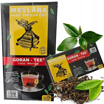 Immagine prodotto di Tè nero originale di Ceylon MEVLANA Goran, 25 bustine
