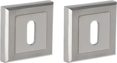 Produktbild von Quadratisches Schlüsselschild, Nickel satiniert (ALFA)