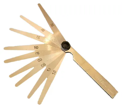 Produktbild von Fühlerlehre JMP metrisch 9-teilig 0,03-0,25 mm Messblätter 0,05-0,20 mm