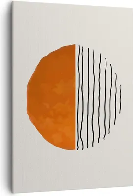 Produktbild von Bild auf Leinwand - Leinwandbild - Einteilig - Modern Sonne Meer - 50x70cm - Wand Bild - Wanddeko - Wandbilder - Leinwanddruck - Kunstdruck - Wanddekoration - Leinwand bilder - Wandbild - PA50x70-4512