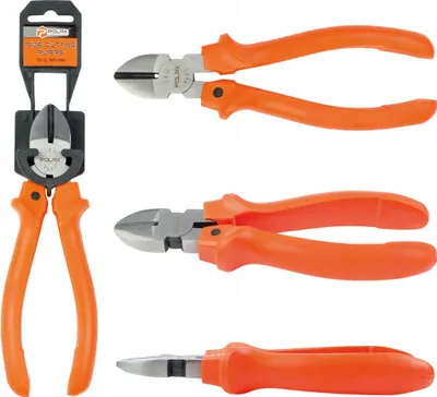 Zdjęcie produktu dla Szczypce tnące boczne obcinaczki uchwyty plastikowe Cr-V 180mm Polax