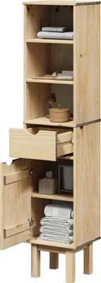 Produktbild von "im Angebot" Badschrank OTTA 35x30x159 cm Massivholz Kiefer - Badezimmer CC18077