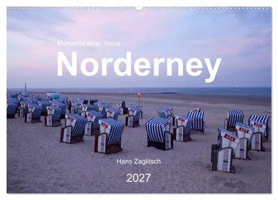 Produktbild von Norderney - Momente einer Reise (Wandkalender 2027 DIN A2 quer), CALVENDO Monatskalender